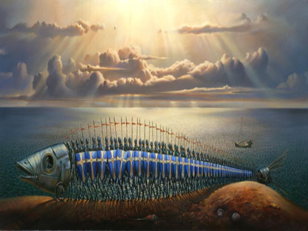 Vladamir-Kush-Surreal-Painting-Art-Gallery-Fish-Crusades